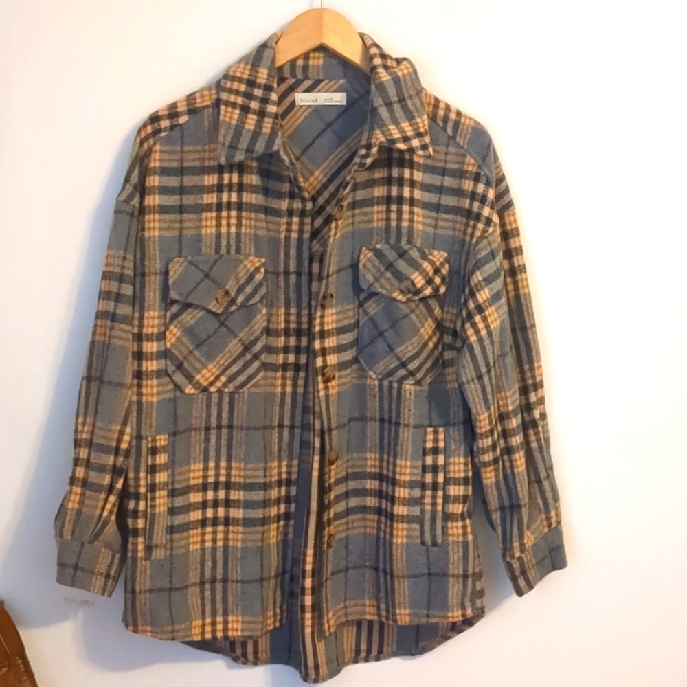 Plaid Shirt Jacket Shacket